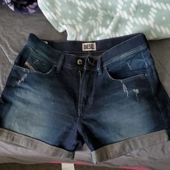 Diesel navy blue shorts - Picture 1 of 1